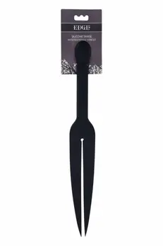 SPORTSHEETS EDGE Silicone Tawse Dual-Tail Impact Tool Black