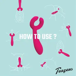 EasyToys Couples Intimate Dual-Ended Vibrator, Waterproof, USB Rechargeable