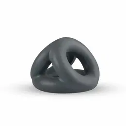 Boners Open Cocksling Triple Silicone Support Ring System Black