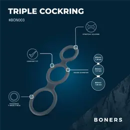 Boners Triple Ring Silicone Set - Adjustable Anatomical Support System