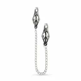 EasyToys Japanese Style Metal Clamps with Chain - Adjustable Pressure