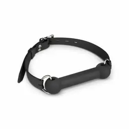 EasyToys Silicone Bit Gag - Adjustable Comfort Model, Black