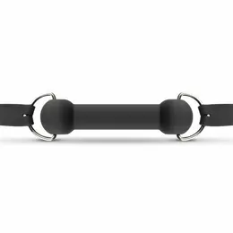 EasyToys Silicone Bit Gag - Adjustable Comfort Model, Black