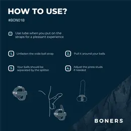 Boners T-Shape Silicone Adjustable Ring System Grey