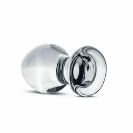 Glas Intimate Plug Model No. 26 Clear Glass Medium Size