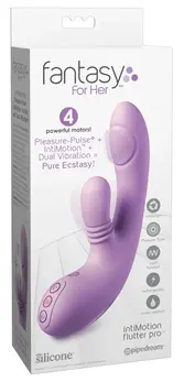 Fantasy For Her IntiMotion Flutter Pro Pur - Dual-Action Silicone Device 20.6cm