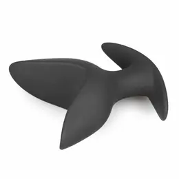 EasyToys Silicone Anchor Plug Small - Flexible Intimate Accessory, Black