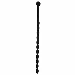Sinner Gear Silicone Intimate Dilator - Black, Flexible Ribbed Design