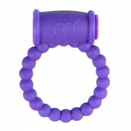 EasyToys Vibrating Intimate Ring Purple - Flexible Silicone Design