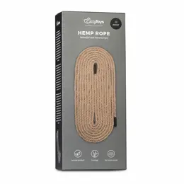EasyToys Hemp Bondage Rope 10m - Durable Natural Fiber Restraint Line