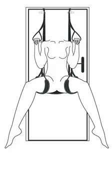 EasyToys Leg & Bum Support Adjustable Over-The-Door Intimate Swing 150kg