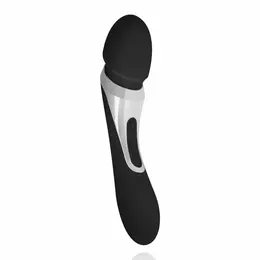 Sway Vibes Dual-Ended Wand Massager Black Rechargeable Waterproof