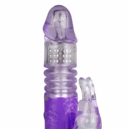 EasyToys Dual-Action Rabbit Vibrator Purple 12-Mode Intimate Device