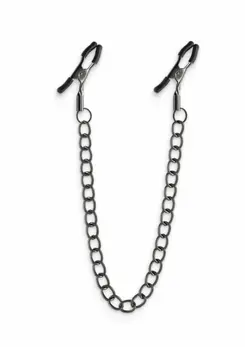 NS Novelties Nipple Clamps DC2 Adjustable Silicone-Tipped Metal Clips