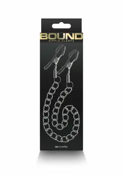NS Novelties Nipple Clamps DC2 Adjustable Silicone-Tipped Metal Clips