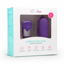 EasyToys Wireless Remote-Controlled Vibrating Egg Purple 10 Modes