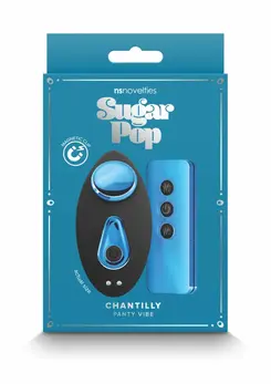 Sugar Pop Chantilly Remote-Controlled Panty Vibe, Platinum Silicone, Pink