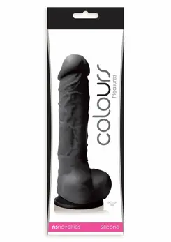 Pleasures Dildo 5 inch Silicone Model with Suction Cup, Black