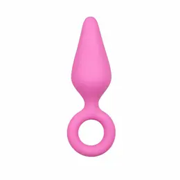 EasyToys Pointy Plug Silicone Tapered Model, Black, Size S
