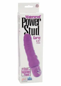 CalExotics Power Stud Curvy Waterproof Vibrating Massager Pink