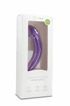 EasyToys Silicone Prostate Massager Purple Curved Anatomical Model