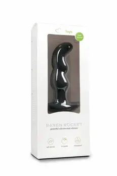 EasyToys Silicone Prostate Massager Black Ergonomic Design