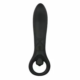 Pretty Love Anal Plug Silicone Black Vibrating Massager 12 cm