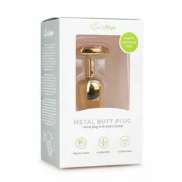 Diogol Aluminium Heart Jewel Plug Small Silver Temperature Play