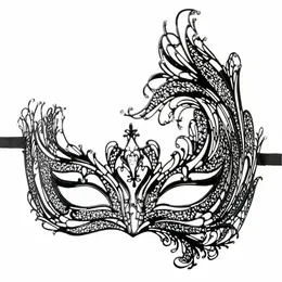 EasyToys Metal Eye Mask Black - Elegant Venetian Design