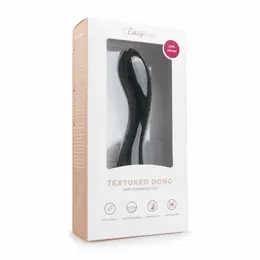Sinner Gear Curved Silicone Model with Stimulating Surface Black 20cm