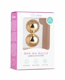 EasyToys Gold Ben Wa Balls 25mm - Premium Pelvic Muscle Trainer