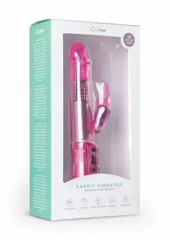 EasyToys Pink Dual-Action Vibrating Device, 12 Modes, Waterproof