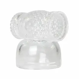 EasyToys Transparent Attachment for Wand Massagers - Flexible Sleeve Accessory