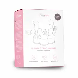 EasyToys Transparent Attachment for Wand Massagers - Flexible Sleeve Accessory
