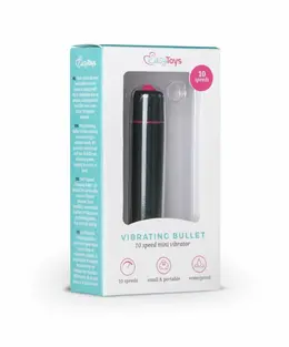 Easytoys 10-Speed Black Mini Vibration Device - Compact Power Model