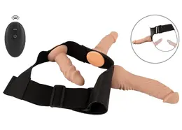 You2Toys Strap-On Set RC Vibe Silicone Harness & 2 Attachments Black