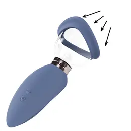 Shots Arousing Blue Rechargeable Intimate Vacuum System Set