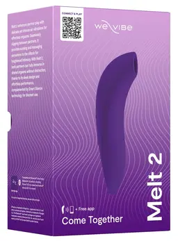We-Vibe Melt 2 Purple - Compact Air Pulse Intimate Device, 13.8 cm