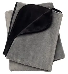 Liberator Faux Fur Fascinator Throw Grey/Black 183x137 cm Dual-Sided Blanket