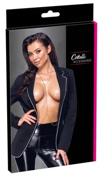 Cottelli Accessories Gold Body Chain - Adjustable Glamour Jewelry