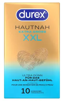 Durex Hautnah Extra Large Easy-On 10-Pack Latex Condoms 60mm