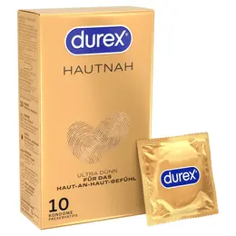 Durex Hautnah Ultra-Thin Anatomical Condoms 10-Pack 56mm