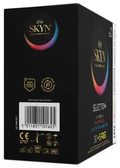 SKYN Selection+ Variety Pack 35 Latex-Free Vegan Condoms 53mm