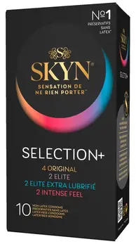 SKYN Selection+ Sensoprene Latex-Free Condom Variety Pack 10 pcs