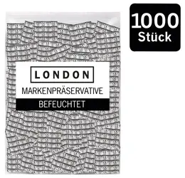 London Classic Transparent Condoms Silicone Lubricated 1000 pcs Regular 52mm