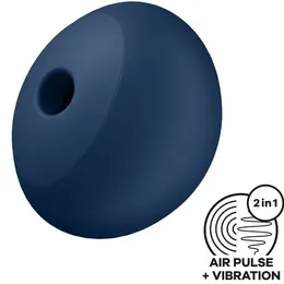 Satisfyer Air Power 4 Blue - Compact Intimate Device, 12 Modes, Silicone