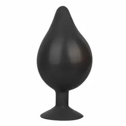 CalExotics XL Silicone Expandable Plug with Suction Base 16cm Black