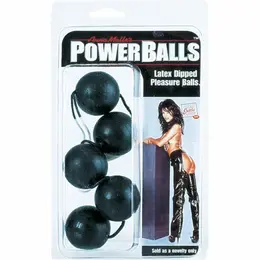CalExotics Power Balls Black - Silicone Pelvic Floor Trainer, 5 Balls