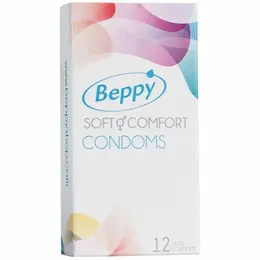 Beppy Soft & Comfort Latex Condoms 12-Pack Large Size No Latex Odor
