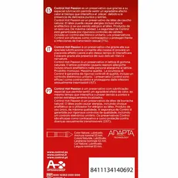 Control Hot Passion Warming Effect Condoms 10 Pack, 53mm, Extra Lubrication